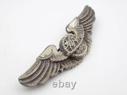 Original WWII US Army Air Force Navigator Wings 3 Sterling Silver AMICO