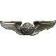 Original WWII US Army Air Force Navigator Wings Sterling Silver-Rare Pin Back