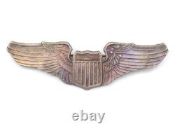 Original WWII US Army Air Force Pilot 3 Wings AmCraft Snowflake Back