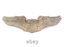 Original WWII US Army Air Force Pilot 3 Wings AmCraft Snowflake Back