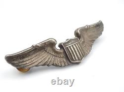Original WWII US Army Air Force Pilot 3 Wings Sterling Luxemberg