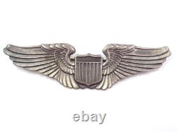 Original WWII US Army Air Force Pilot Sterling 3 Wings Gemsco