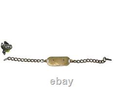 Original WWII US Army Air Force Pilot Wing 1/8th 1K Gold LGB Bracelet G1