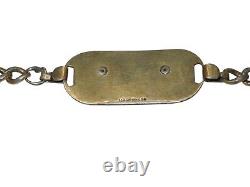 Original WWII US Army Air Force Pilot Wing 1/8th 1K Gold LGB Bracelet G1