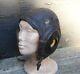 Original WWII US Army Air Force Pilots A-11 Leather Flight Helmet M GREAT SHAPE