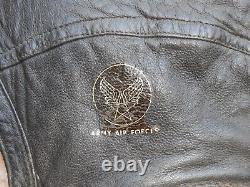 Original WWII US Army Air Force Pilots A-11 Leather Flight Helmet M GREAT SHAPE