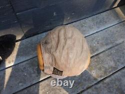 Original WWII US Army Air Force Pilots A-11 Leather Flight Helmet M GREAT SHAPE