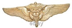 Original WWII US Army Air Force STERLING Flight Surgeon 2 Wing Pin CA2