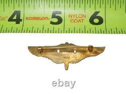 Original WWII US Army Air Force STERLING Flight Surgeon 2 Wing Pin CA2