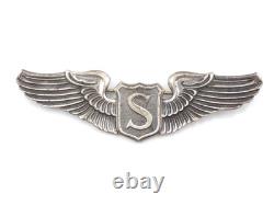 Original WWII US Army Air Force Service Pilot Sterling 3 Wings NS Meyer