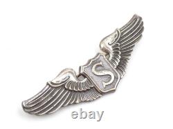 Original WWII US Army Air Force Service Pilot Sterling 3 Wings NS Meyer