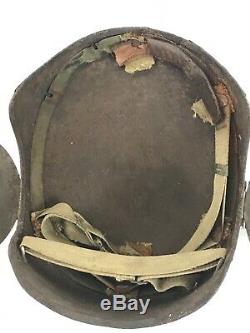 Original WWII US Army Air Forces Bomber Crew Flak Helmet