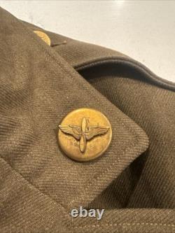 Original WWII US Army Air Forces Observer Wing Enlisted Service Coat AAF #