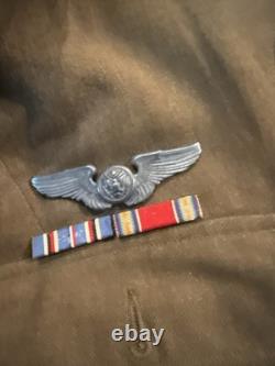 Original WWII US Army Air Forces Observer Wing Enlisted Service Coat AAF #