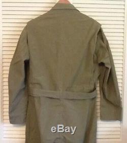 Original WWII US Army Air Forces Summer Flight Suit Size 42 Cotton