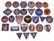 Original WWII US Army Air Forces USAAF Air Corps Insignia 28 Patches Lot DR16