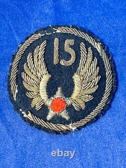 Original WWII U. S. 15th Army Air Corps Bullion Pilots Grouping