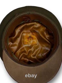 Original WWII U. S Army Air Force Enlisted Men Wool Visor Service Crusher Cap Hat