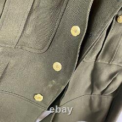 Original WWII WAAC Officer Ike Jacket Large Army air Corp