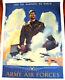 Original WWII War Poster, O'er The Ramparts We Watch, Army Air Forces, Schlaikjer