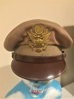 Original World War II Army Air Corps- Lieutenant's Crusher Cap