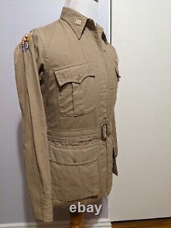 Original Ww2 10th Usaaf Us Army Air Forces Flying Tiger Canvas Brown Jacket