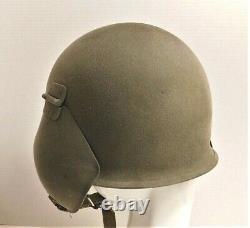 Original Ww2 Army Air Forces M-3 Flak Helmet Unissued With Document