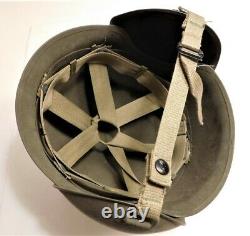 Original Ww2 Army Air Forces M-3 Flak Helmet Unissued With Document