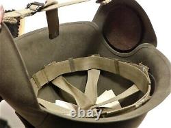 Original Ww2 Army Air Forces M-3 Flak Helmet Unissued With Document