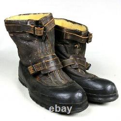 Original Ww2 Usaaf Army Air Forces Winter Flying Flight Type A-6a Boots Size XL