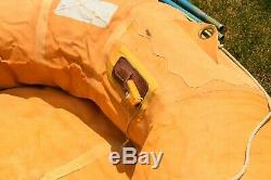 Original Wwii Army Air Corps Aircraft Survival Rubber Life Raft Boat Kit 1945