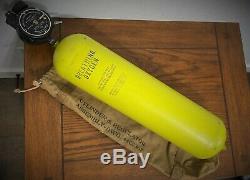 Original Wwii Us Army Air Corps D-2 Walk Around Oxygen Bottle & Bag B-17 B-24