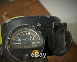 Original Wwii Us Army Air Corps D-2 Walk Around Oxygen Bottle & Bag B-17 B-24