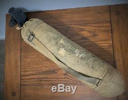 Original Wwii Us Army Air Corps D-2 Walk Around Oxygen Bottle & Bag B-17 B-24