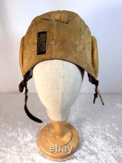 Original Wwii Us Army Air Force A-11 Leather Flight Helmet