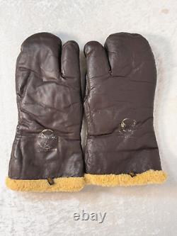 Original Wwii Us Army Air Force A-9 Flying Leather Gloves