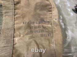 Original Wwii Us Army Air Force Aaf Aviators Pilot Kit Carry Bag An6505-1