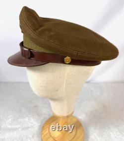 Original Wwii Us Army Air Force Enlisted Crusher Visor Cap By Flight Ace