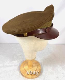 Original Wwii Us Army Air Force Enlisted Crusher Visor Cap By Flight Ace