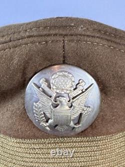 Original Wwii Us Army Air Force Enlisted Crusher Visor Cap By Flight Ace