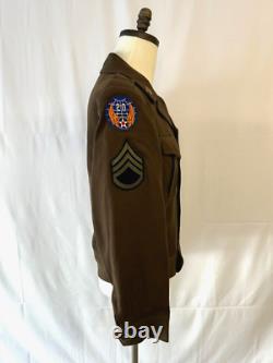 Original Wwii Us Army Air Force Ike Jacket 8th & 20th Air Force Patches Named