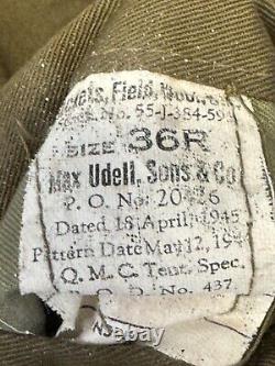 Original Wwii Us Army Air Force Ike Jacket 8th & 20th Air Force Patches Named