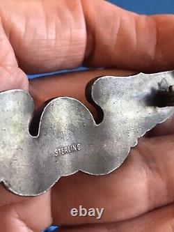 Original Wwii Us Army Air Force Sterling Combat Observer 3 1/8 Wing Badge