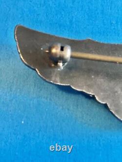 Original Wwii Us Army Air Force Sterling Combat Observer 3 1/8 Wing Badge