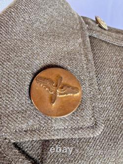 Original Wwii Usaaf Jacket Aircrew Wings, Cbi & Army Air Force Patches Dated