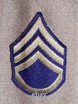 Original Wwii Usaaf Jacket Aircrew Wings, Cbi & Army Air Force Patches Dated