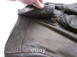 Original vintage WWII US Army Air Corps leather A-2 flight jacket