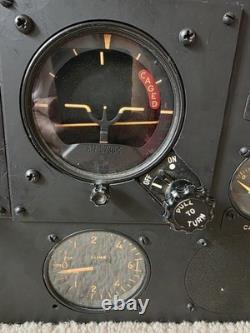 P-51D Mustang Cockpit Instrument Panel with14 0riginal Gauges WWII Army Air Force