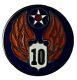 Pack of 50 WWII U. S. Army 10th Air Force Motorcycle Hat Cap Lapel Pin M-111