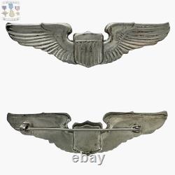 Pre Wwii U. S. Army Air Corps Pilot Wings Badge 3 Size Pin-back Open Catch #118